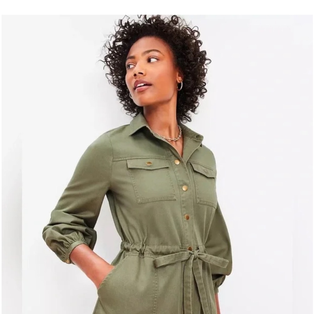 LOFT Sage Green Women's Utility Jacket ✨pockets✨